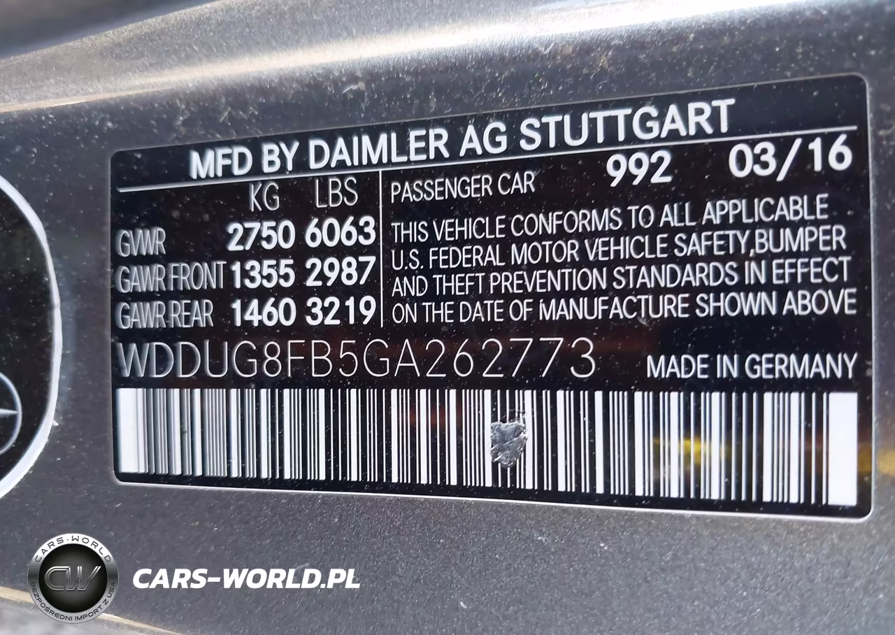 2016 Mercedes-Benz S 550 4Matic VIN:WDDUG8FB5GA262773 - 9