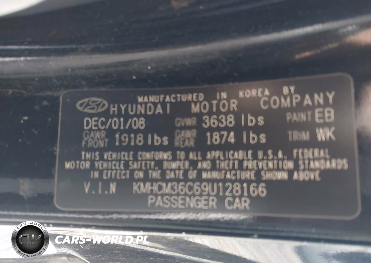 2009 Hyundai Accent Gs VIN:KMHCM36C69U128166 - 9