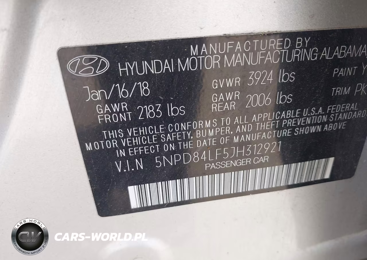 2018 Hyundai Elantra Sel VIN:5NPD84LF5JH312921 - 9