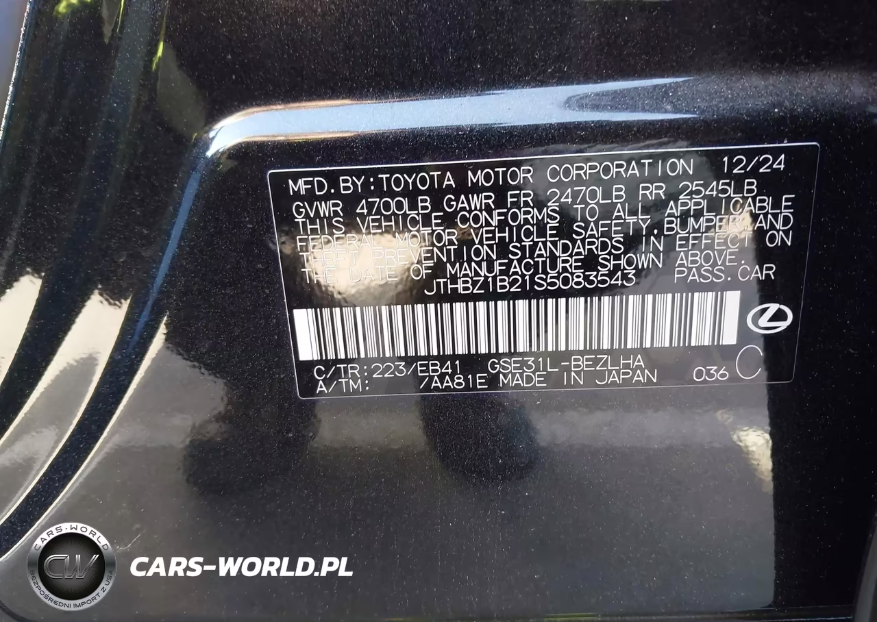 2025 Lexus Is 350 F Sport Design VIN:JTHBZ1B21S5083543 - 9