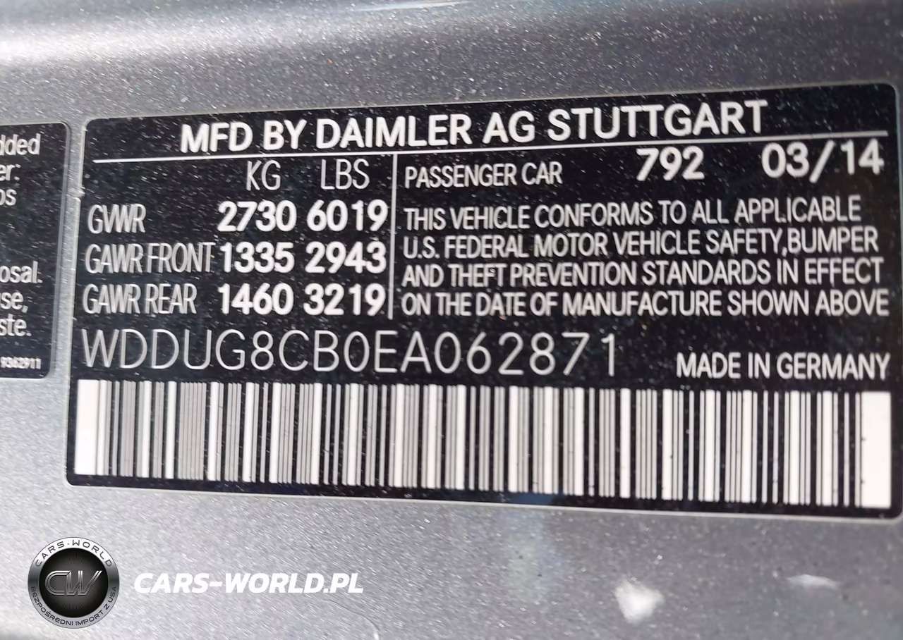2014 Mercedes-Benz S 550 VIN:WDDUG8CB0EA062871 - 9