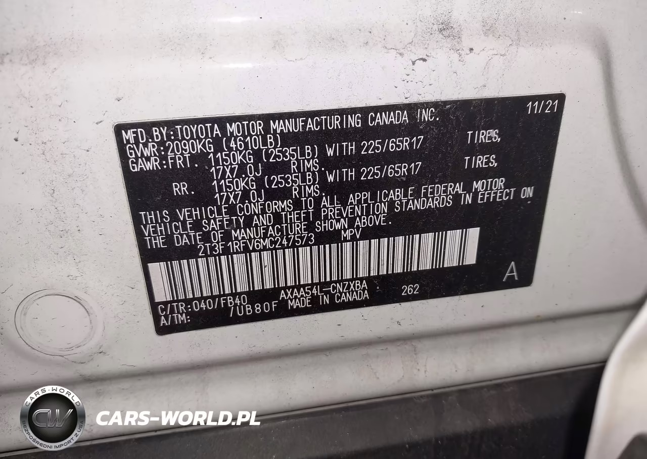 2021 Toyota Rav4 Le VIN:2T3F1RFV6MC247573 - 9