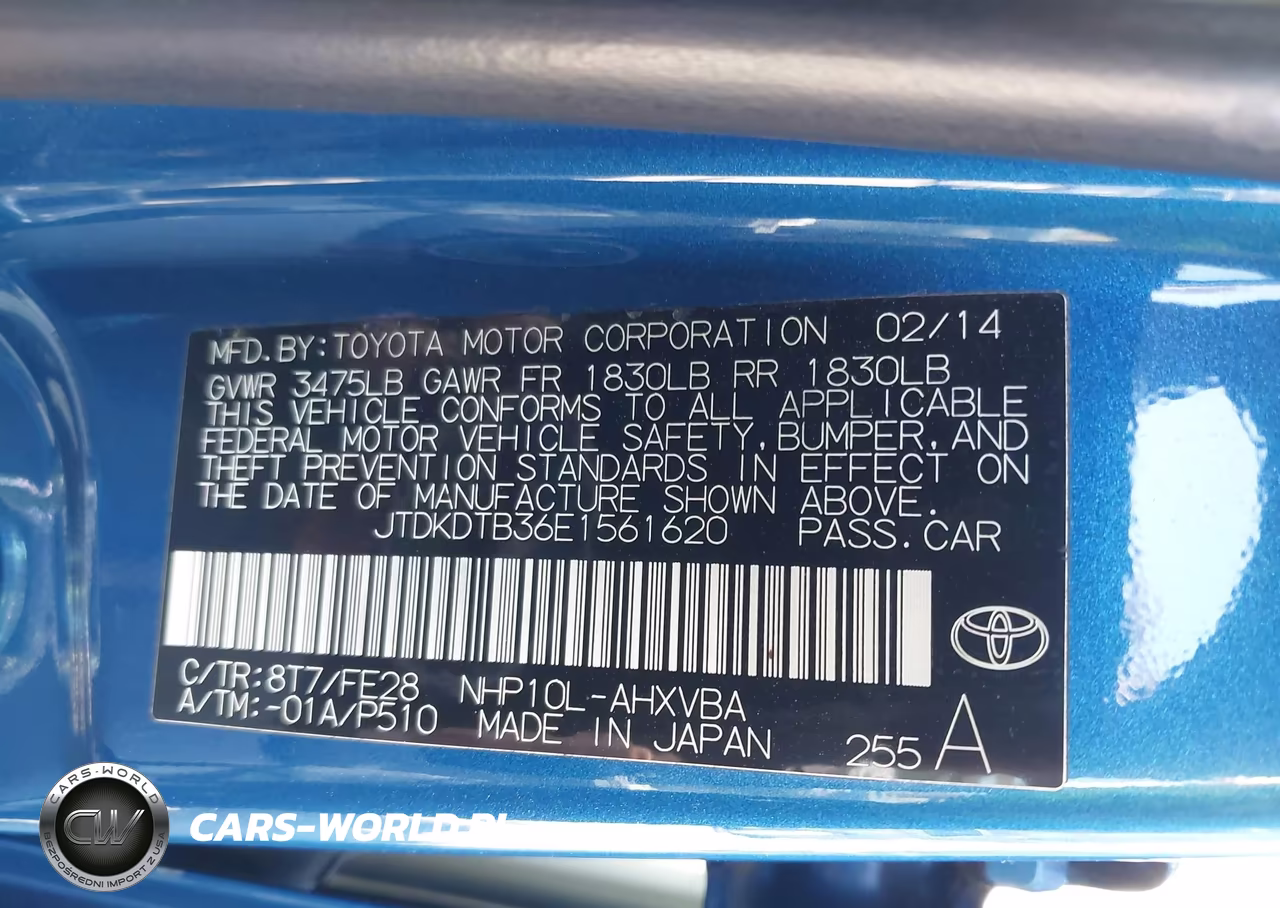 2014 Toyota Prius C One VIN:JTDKDTB36E1561620 - 9