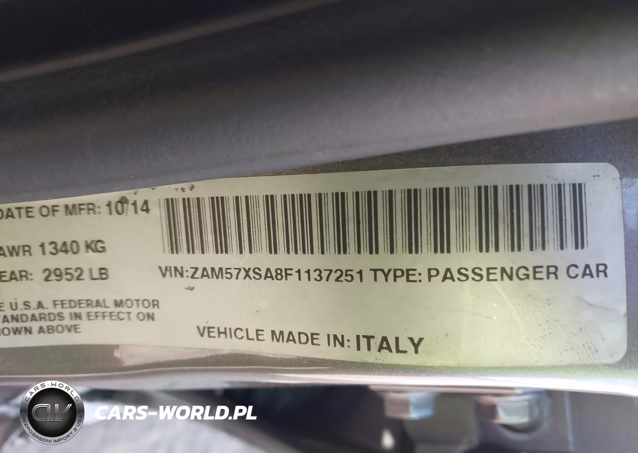 2015 Maserati Ghibli VIN:ZAM57XSA8F1137251 - 9