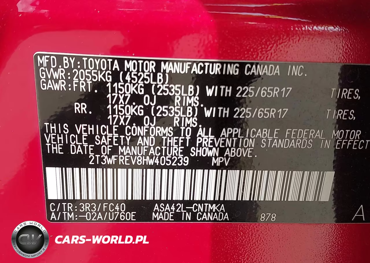 2017 Toyota Rav4 Xle VIN:2T3WFREV8HW405239 - 9