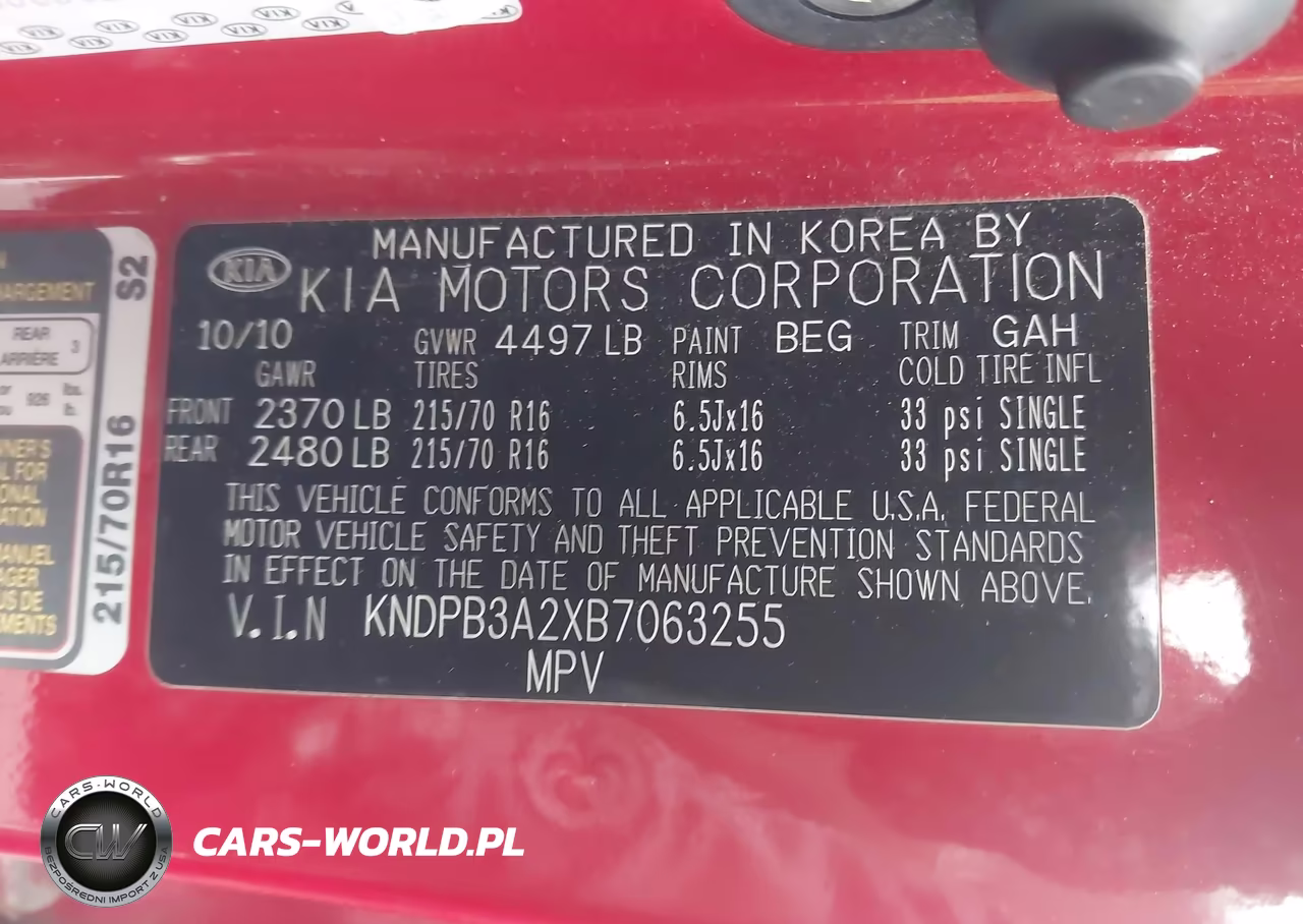 2011 Kia Sportage Lx VIN:KNDPB3A2XB7063255 - 9