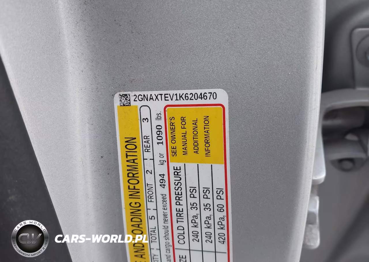 2019 Chevrolet Equinox Lt VIN:2GNAXTEV1K6204670 - 9