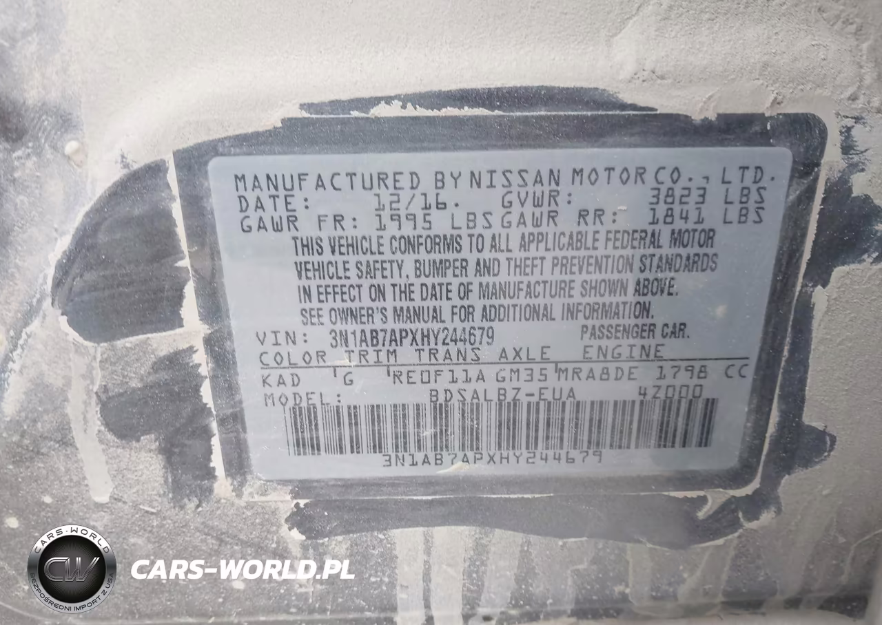 2017 Nissan Sentra S VIN:3N1AB7APXHY244679 - 9