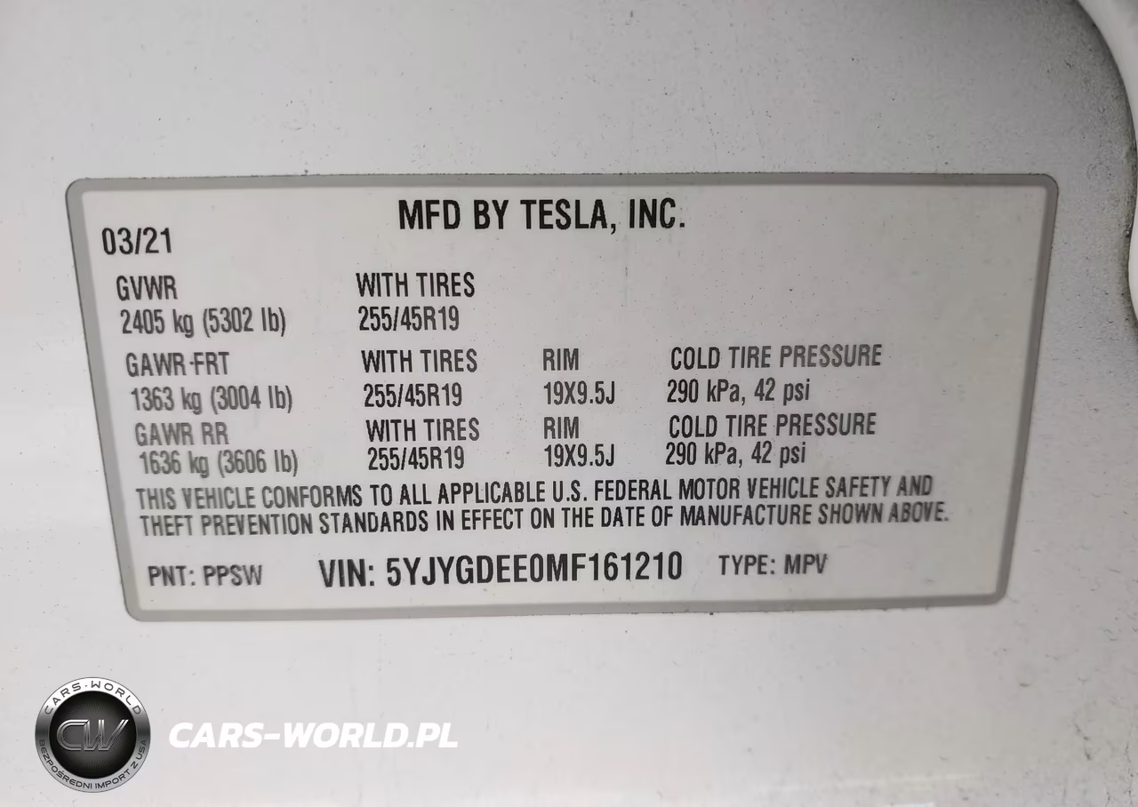 2021 Tesla Model Y Long Range Dual Motor All-Wheel Drive VIN:5YJYGDEE0MF161210 - 9