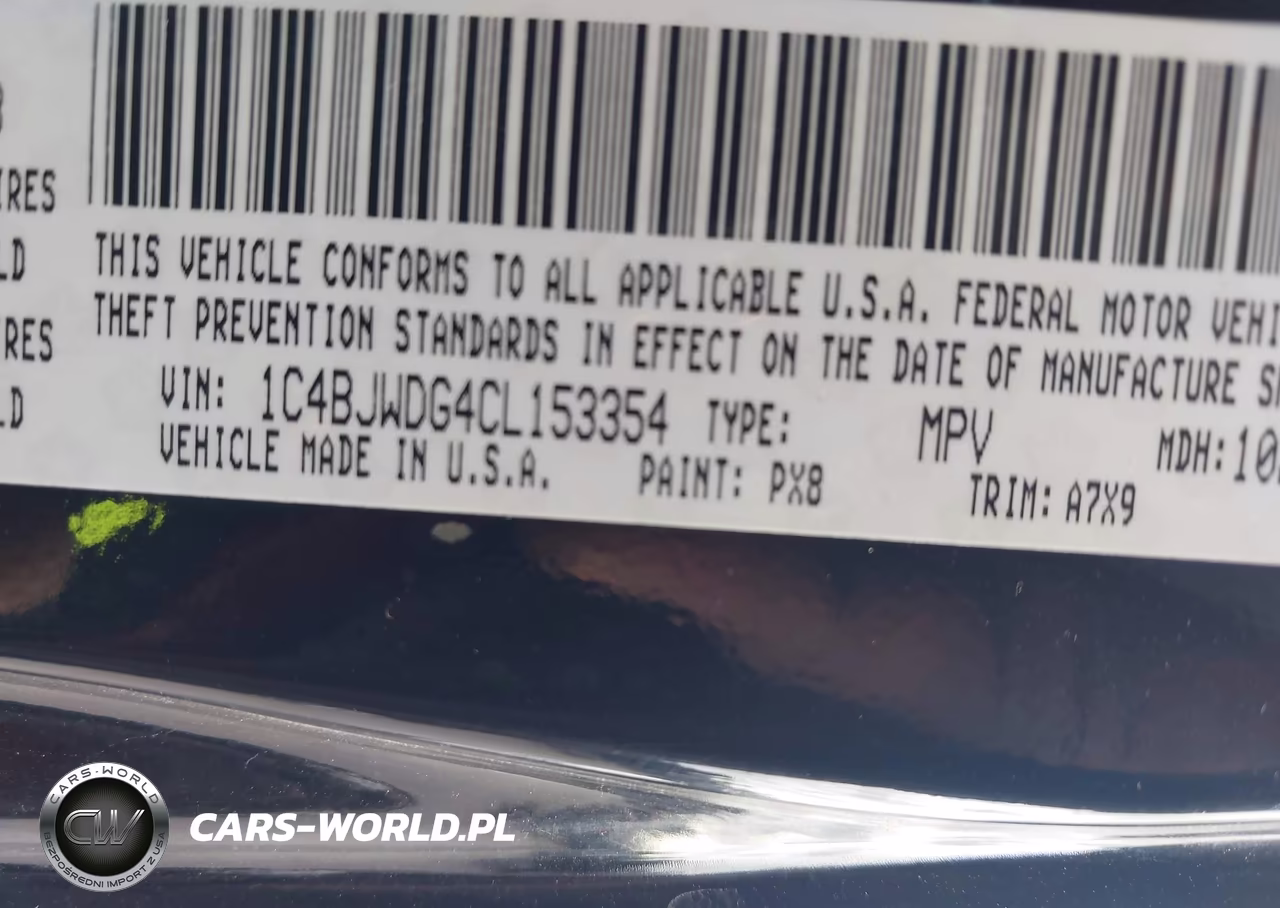 2012 Jeep Wrangler Unlimited Sport VIN:1C4BJWDG4CL153354 - 9