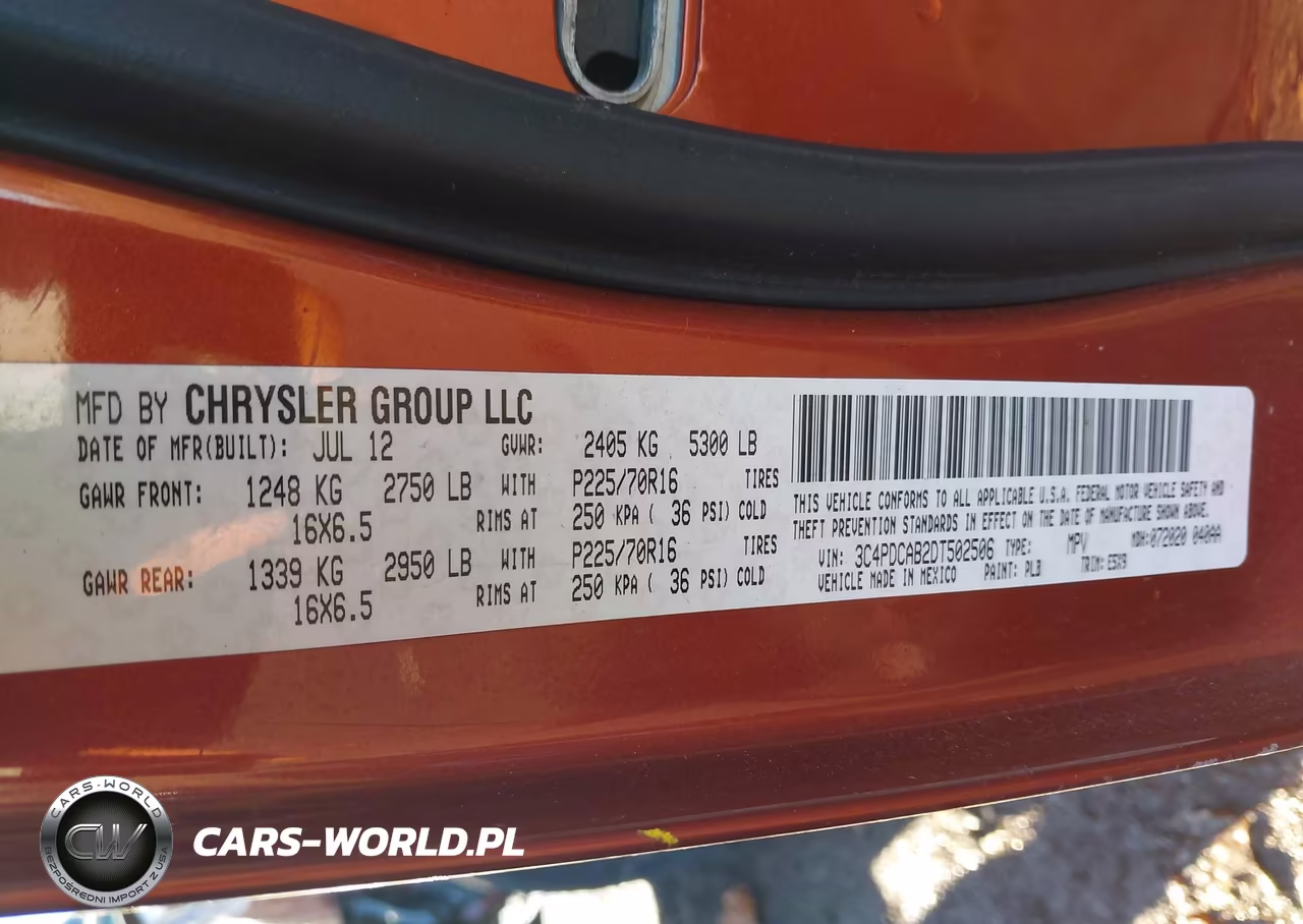 2013 Dodge Journey American Value Pkg VIN:3C4PDCAB2DT502506 - 9