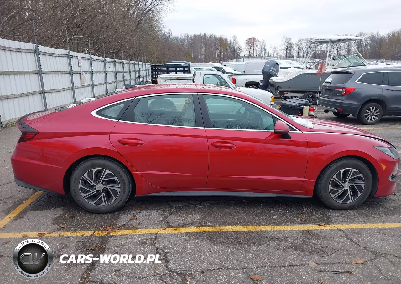 2021 Hyundai Sonata Blue VIN:KMHL24JJ4MA035139 - 13