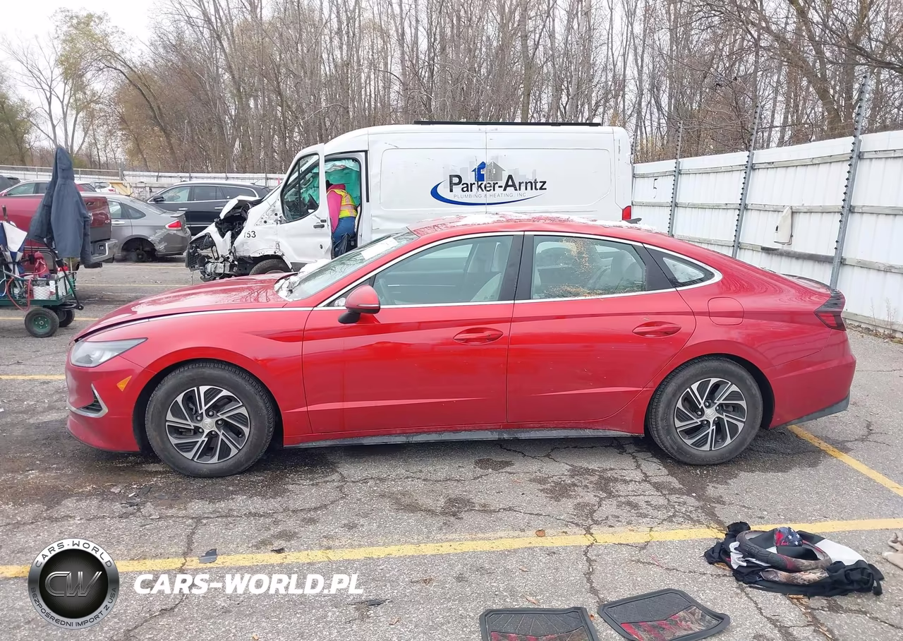 2021 Hyundai Sonata Blue VIN:KMHL24JJ4MA035139 - 14