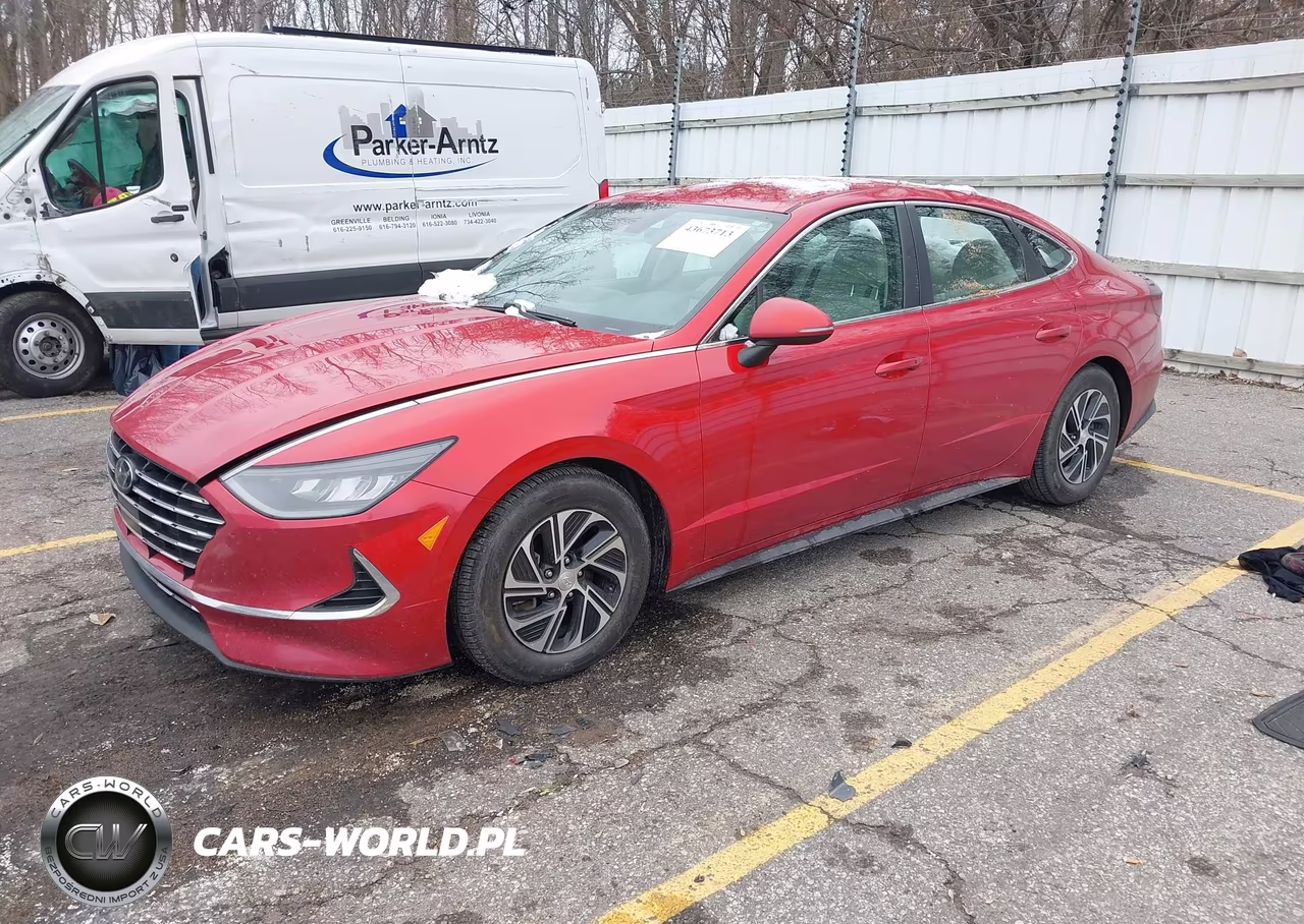2021 Hyundai Sonata Blue VIN:KMHL24JJ4MA035139 - 2