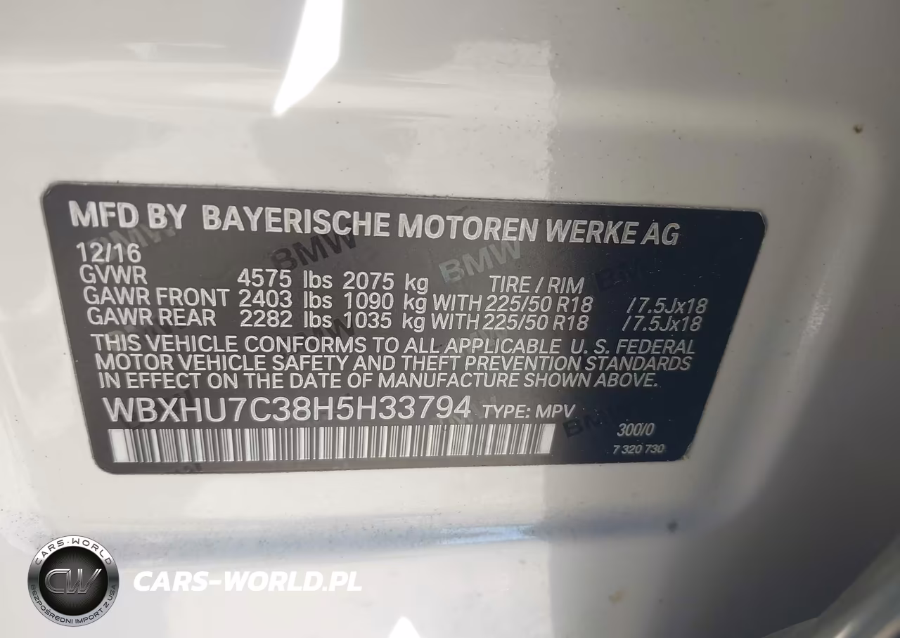 2017 BMW X1 Sdrive28I VIN:WBXHU7C38H5H33794 - 9