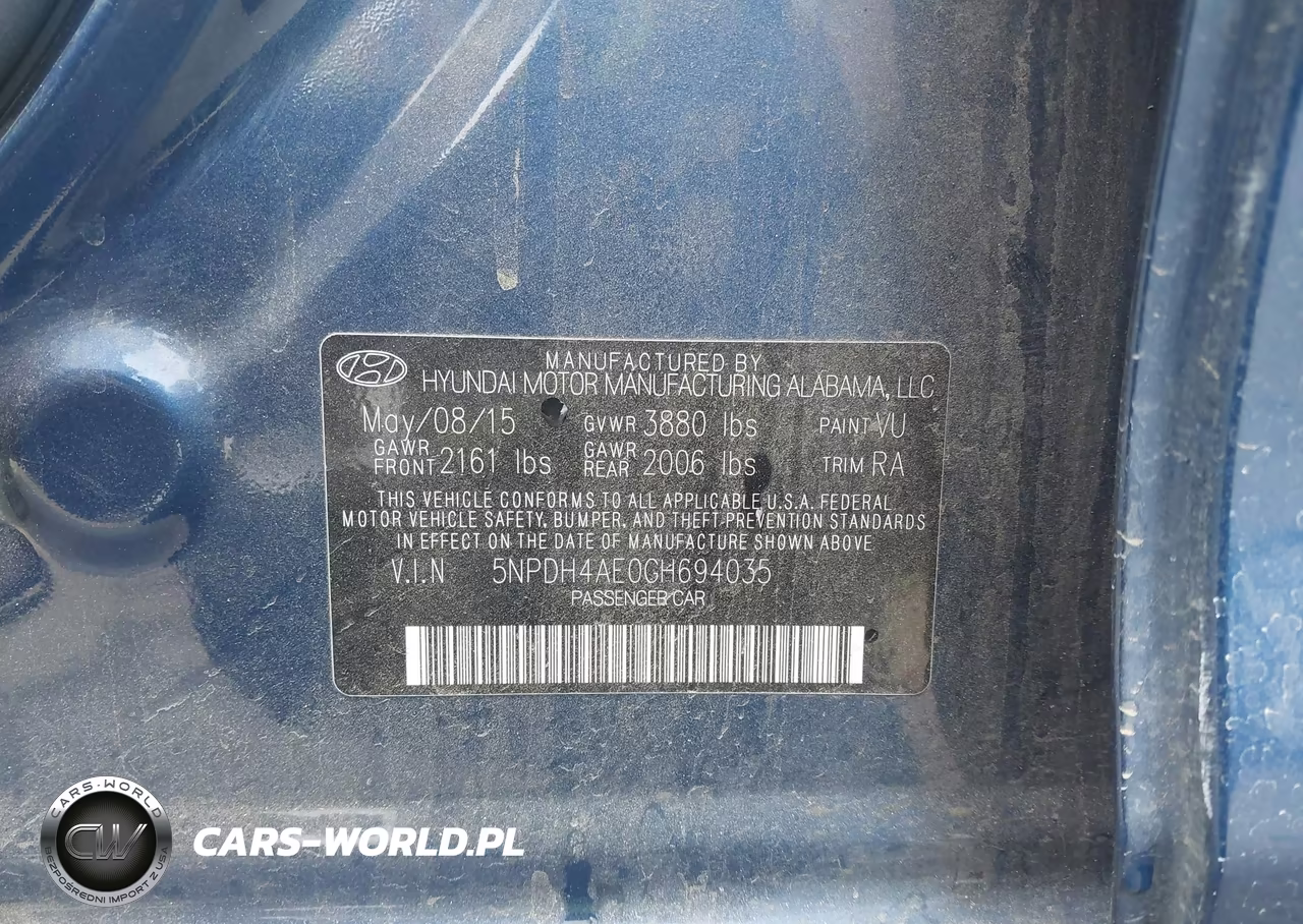2016 Hyundai Elantra Se VIN:5NPDH4AE0GH694035 - 9