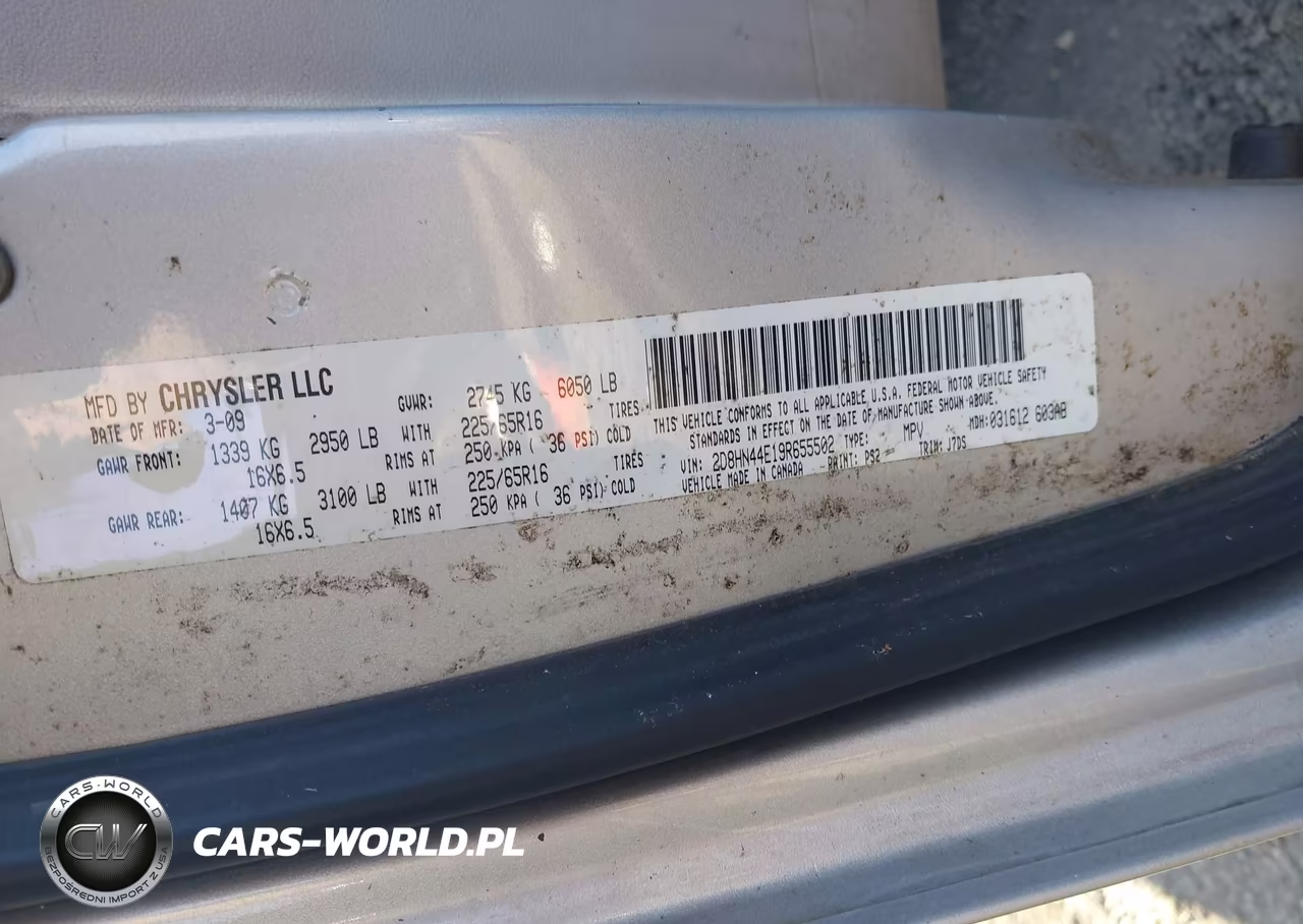 2009 Dodge Grand Caravan Se VIN:2D8HN44E19R655502 - 9