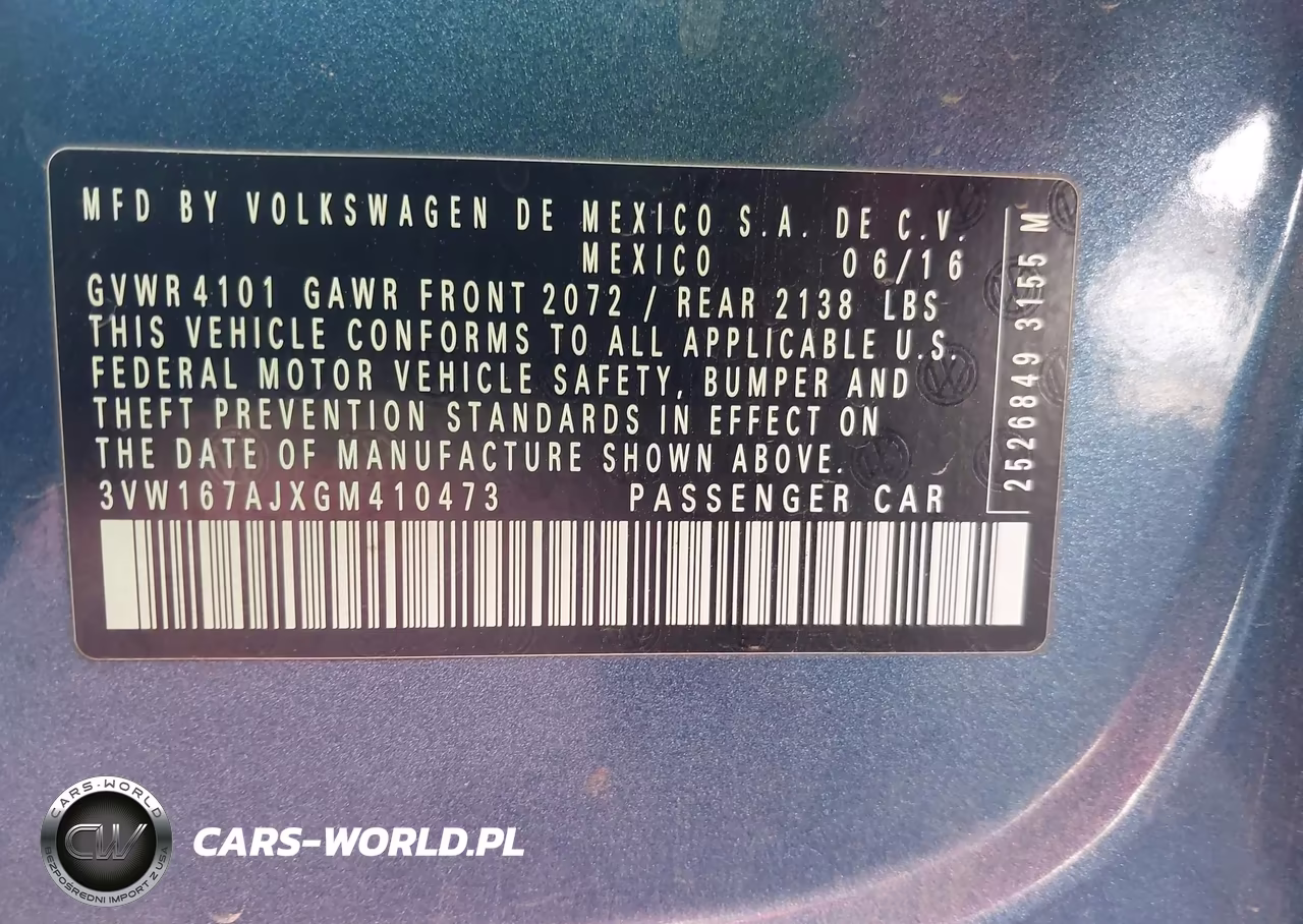 2016 Volkswagen Jetta 1.4T S VIN:3VW167AJXGM410473 - 9