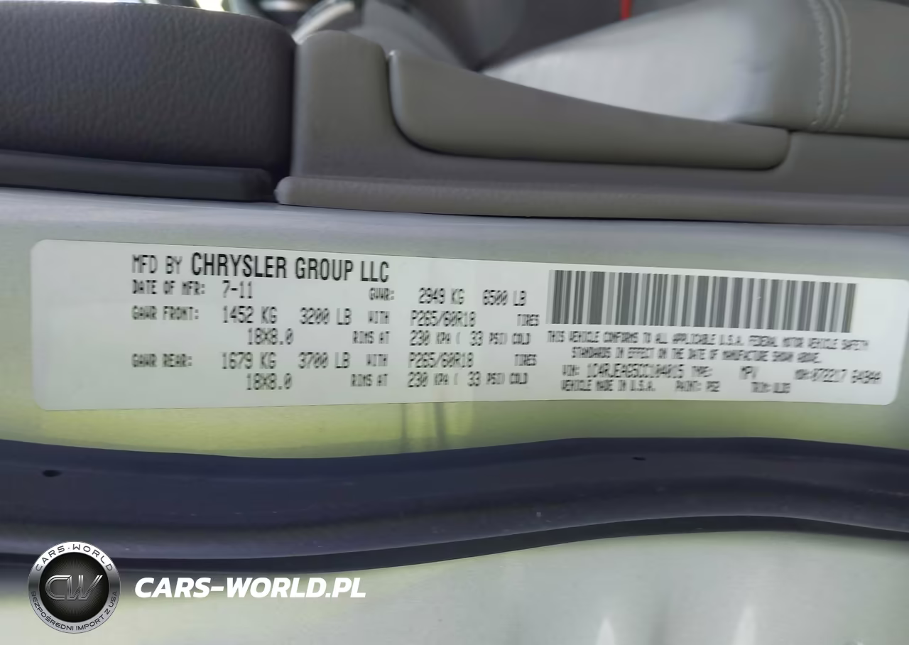 2012 Jeep Grand Cherokee Laredo VIN:1C4RJEAG5CC104015 - 9
