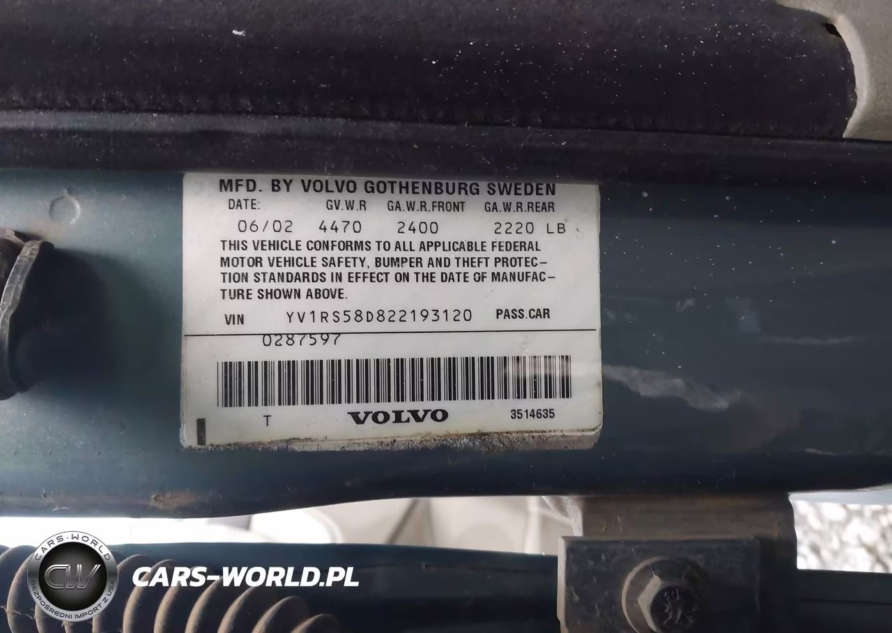 2002 Volvo S60 2.4T VIN:YV1RS58D822193120 - 9