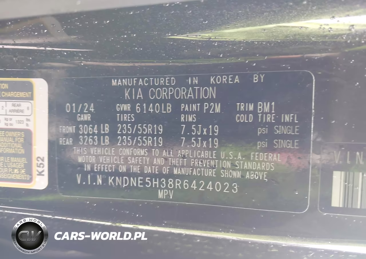 2024 Kia Carnival Mpv Sx VIN:KNDNE5H38R6424023 - 9