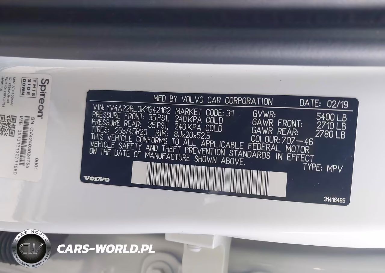 2019 Volvo Xc60 T6 Inscription VIN:YV4A22RL0K1342162 - 9