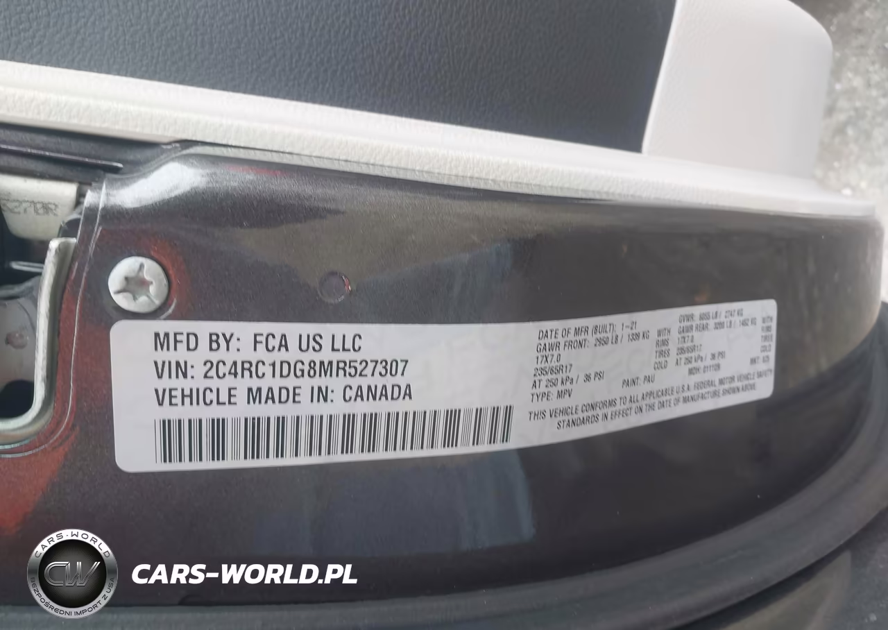 2021 Chrysler Voyager Lxi VIN:2C4RC1DG8MR527307 - 9