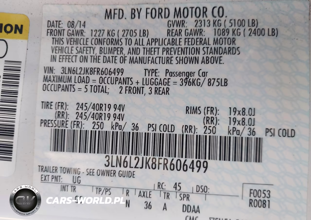 2015 Lincoln Mkz VIN:3LN6L2JK8FR606499 - 9