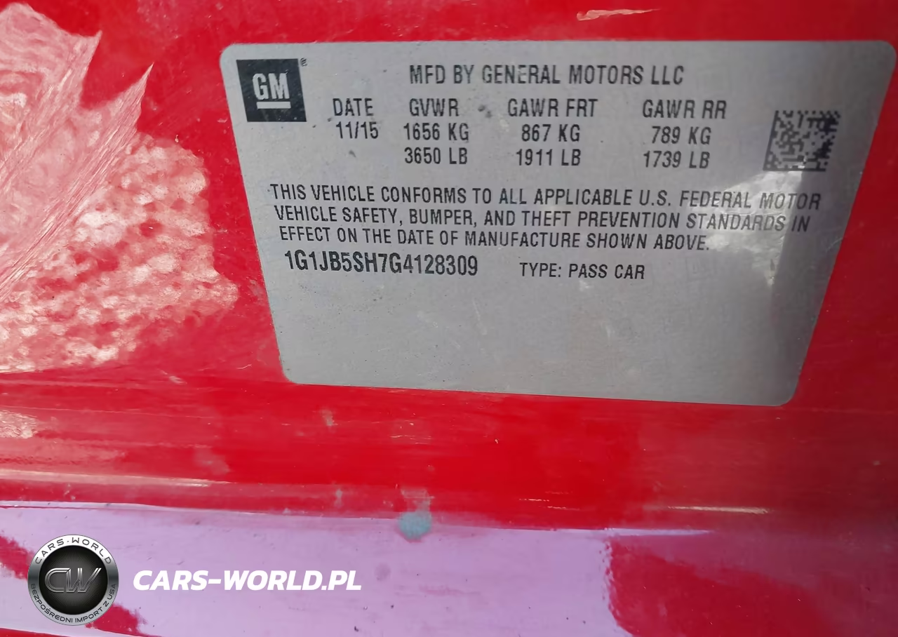 2016 Chevrolet Sonic Ls Manual VIN:1G1JB5SH7G4128309 - 9