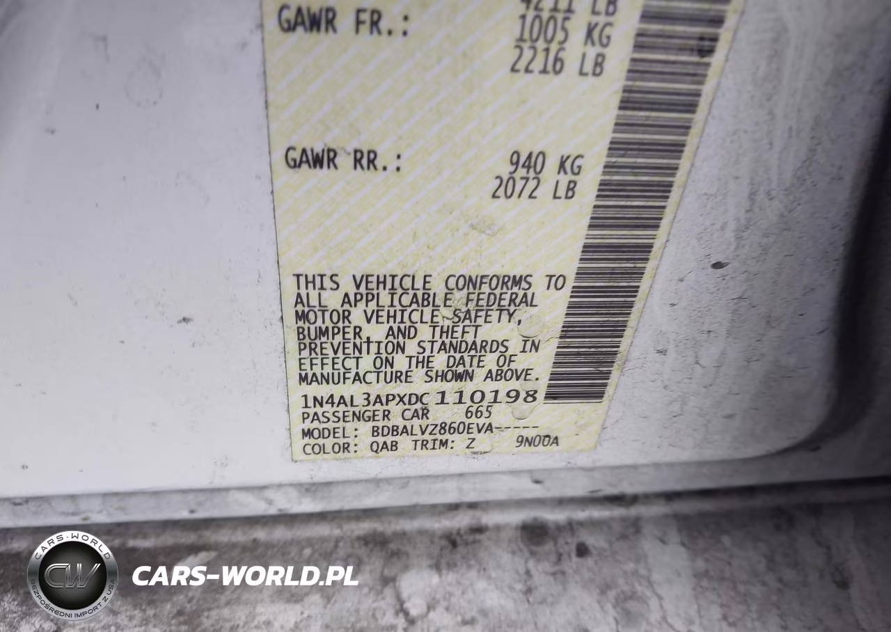 2013 Nissan Altima 2.5 Sl VIN:1N4AL3APXDC110198 - 9