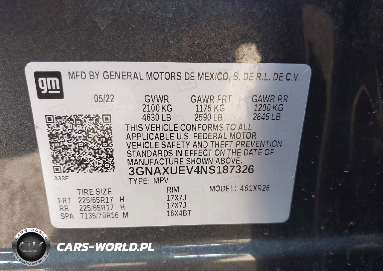 2022 Chevrolet Equinox Awd Lt VIN:3GNAXUEV4NS187326 - 9