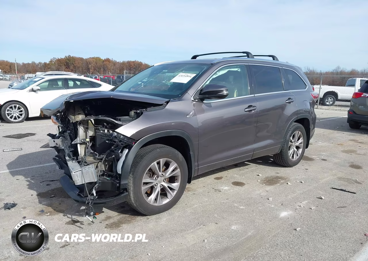 2015 Toyota Highlander Xle V6 VIN:5TDJKRFH6FS191946 - 2