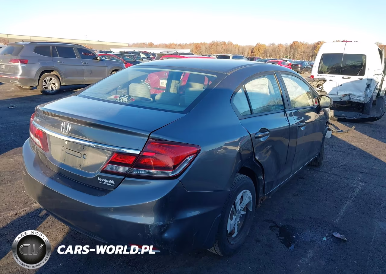 2013 Honda Civic Lx VIN:19XFB2F52DE003837 - 4