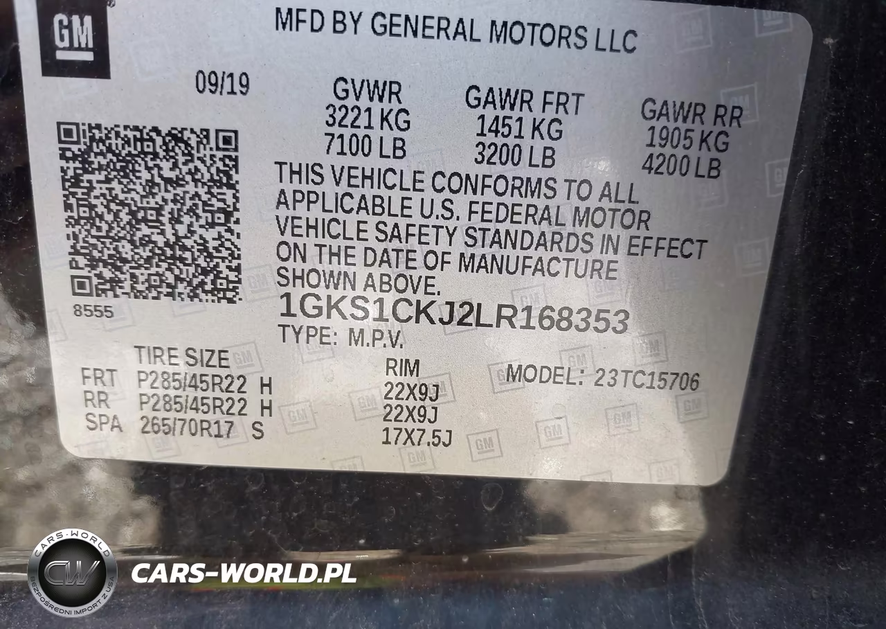 2020 GMC Yukon 2Wd Denali VIN:1GKS1CKJ2LR168353 - 9