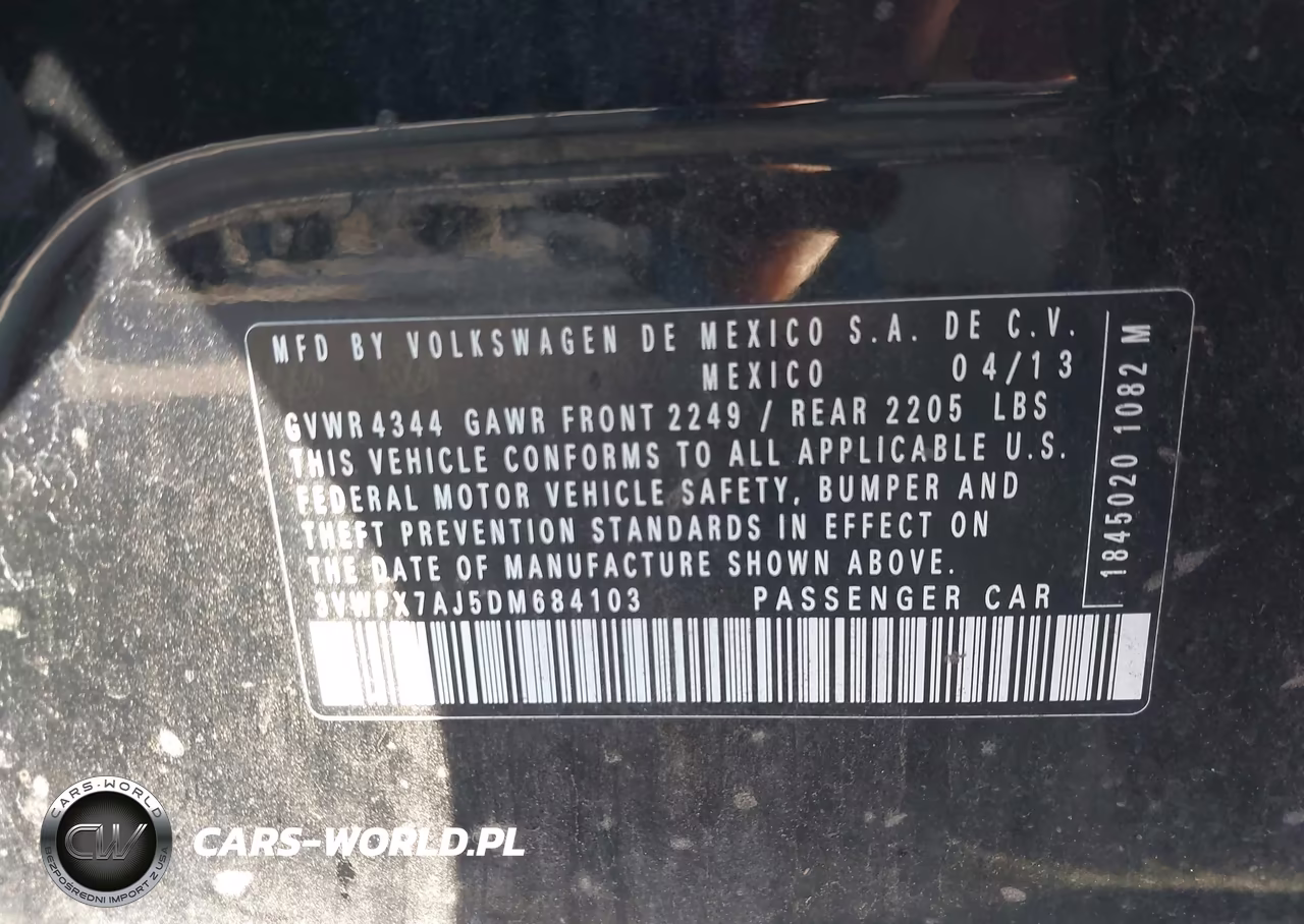 2013 Volkswagen Jetta Sportwagen 2.5L Se VIN:3VWPX7AJ5DM684103 - 9