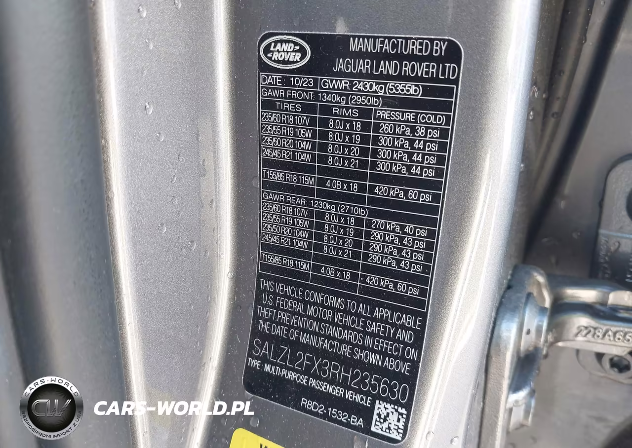 2024 Land Rover Range Rover Evoque Dynamic Se VIN:SALZL2FX3RH235630 - 9