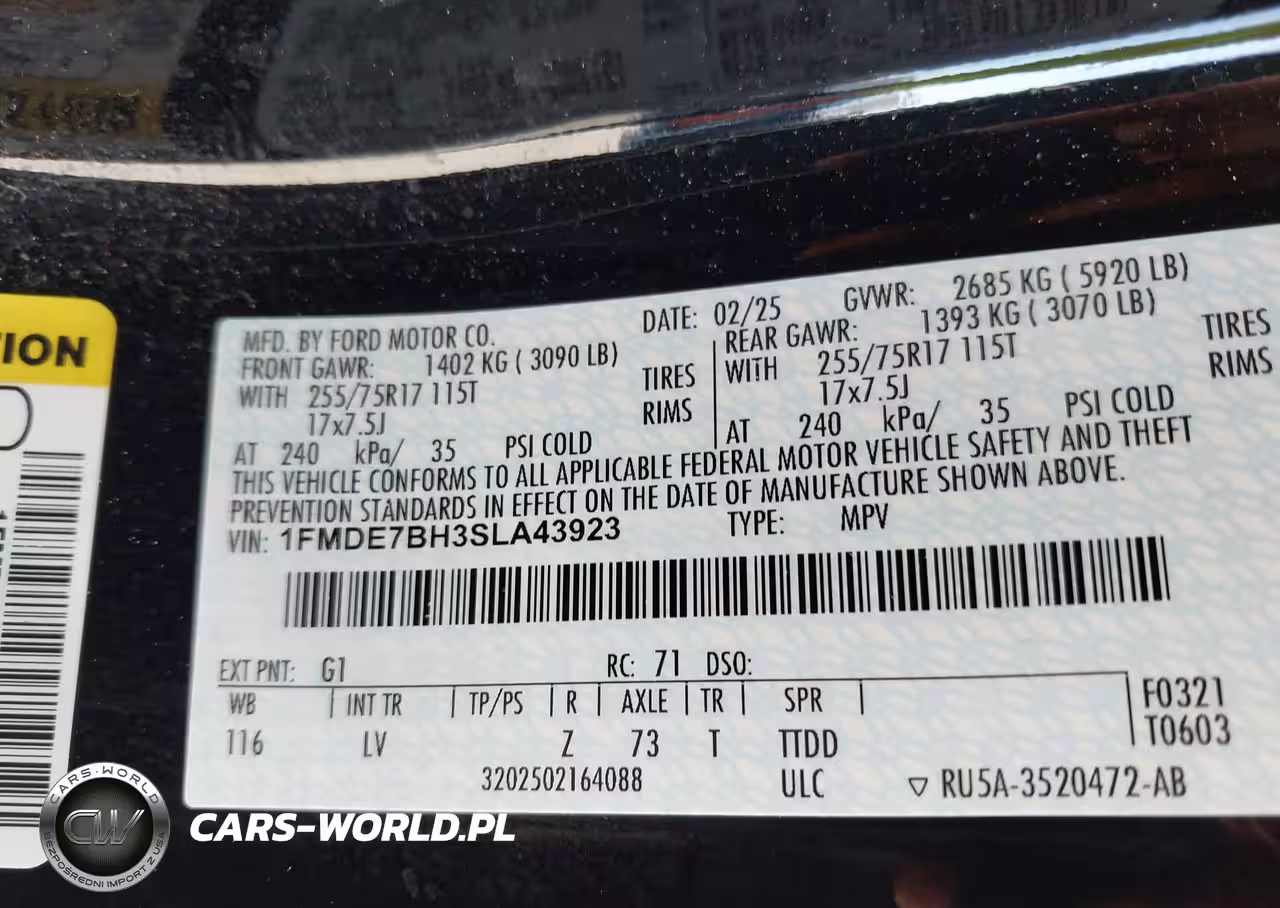 2025 Ford Bronco Big Bend VIN:1FMDE7BH3SLA43923 - 9