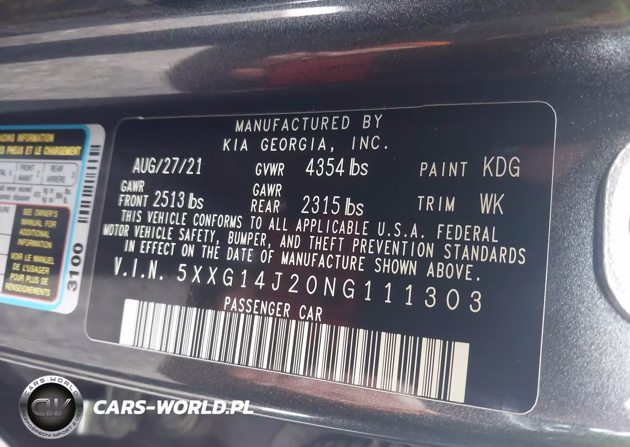 2022 Kia K5 Lxs VIN:5XXG14J20NG111303 - 9