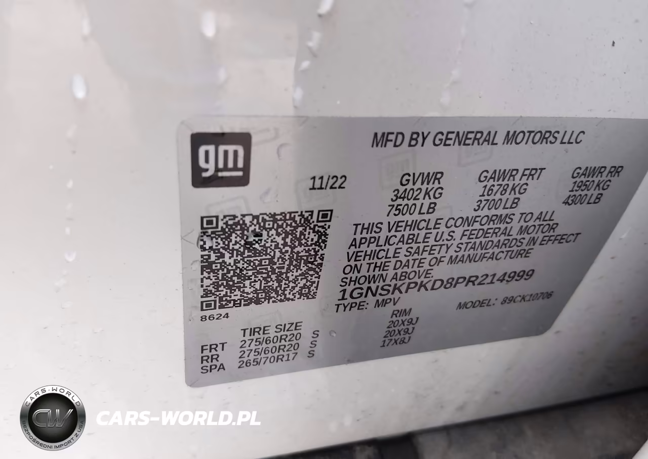 2023 Chevrolet Tahoe 4Wd Z71 VIN:1GNSKPKD8PR214999 - 9