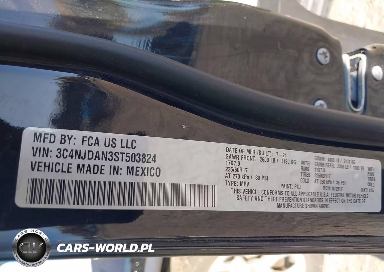 2025 Jeep Compass Sport 4X4 VIN:3C4NJDAN3ST503824 - 9