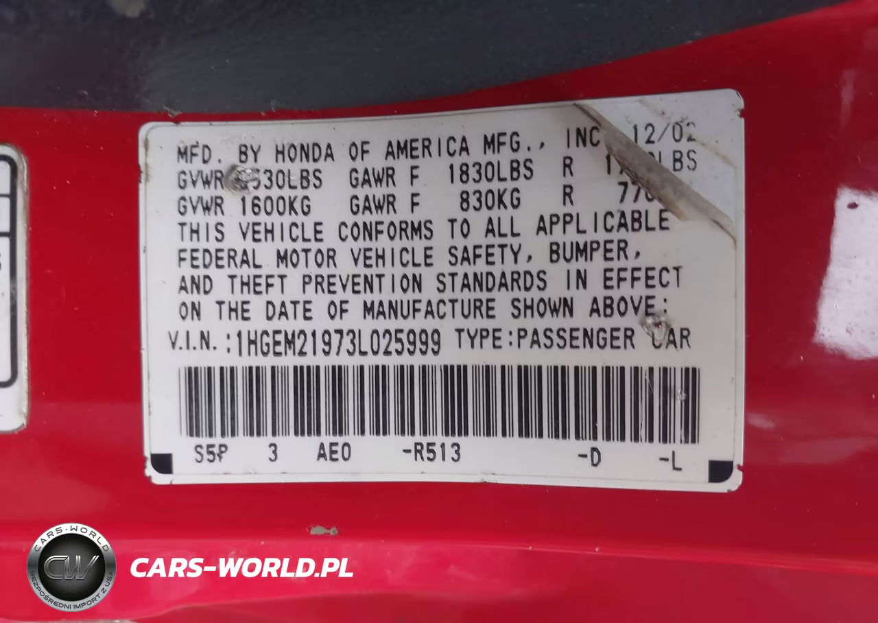 2003 Honda Civic Ex VIN:1HGEM21973L025999 - 9