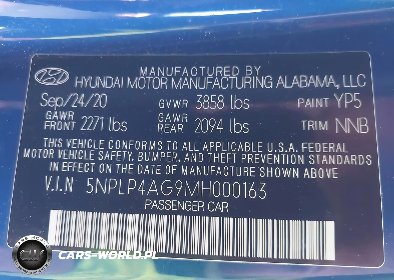 2021 Hyundai Elantra Limited VIN:5NPLP4AG9MH000163 - 9