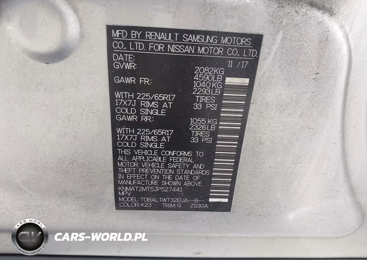 2018 Nissan Rogue Sv VIN:KNMAT2MT5JP527441 - 9