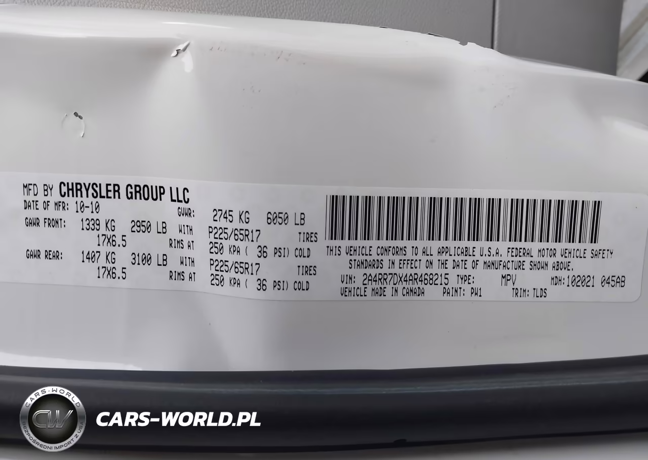 2010 Chrysler Town & Country New Limited VIN:2A4RR7DX4AR468215 - 9