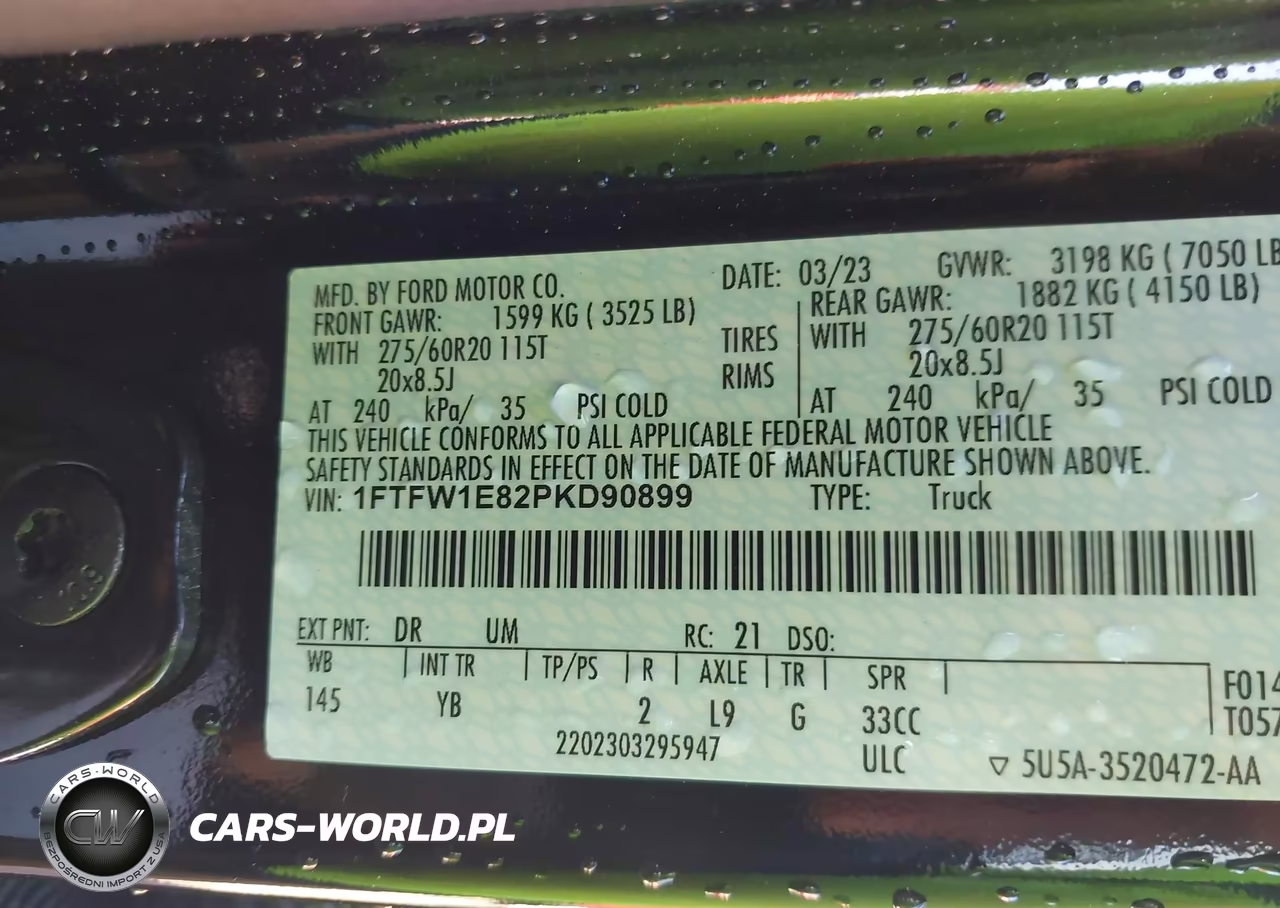2023 Ford F-150 Xlt VIN:1FTFW1E82PKD90899 - 9