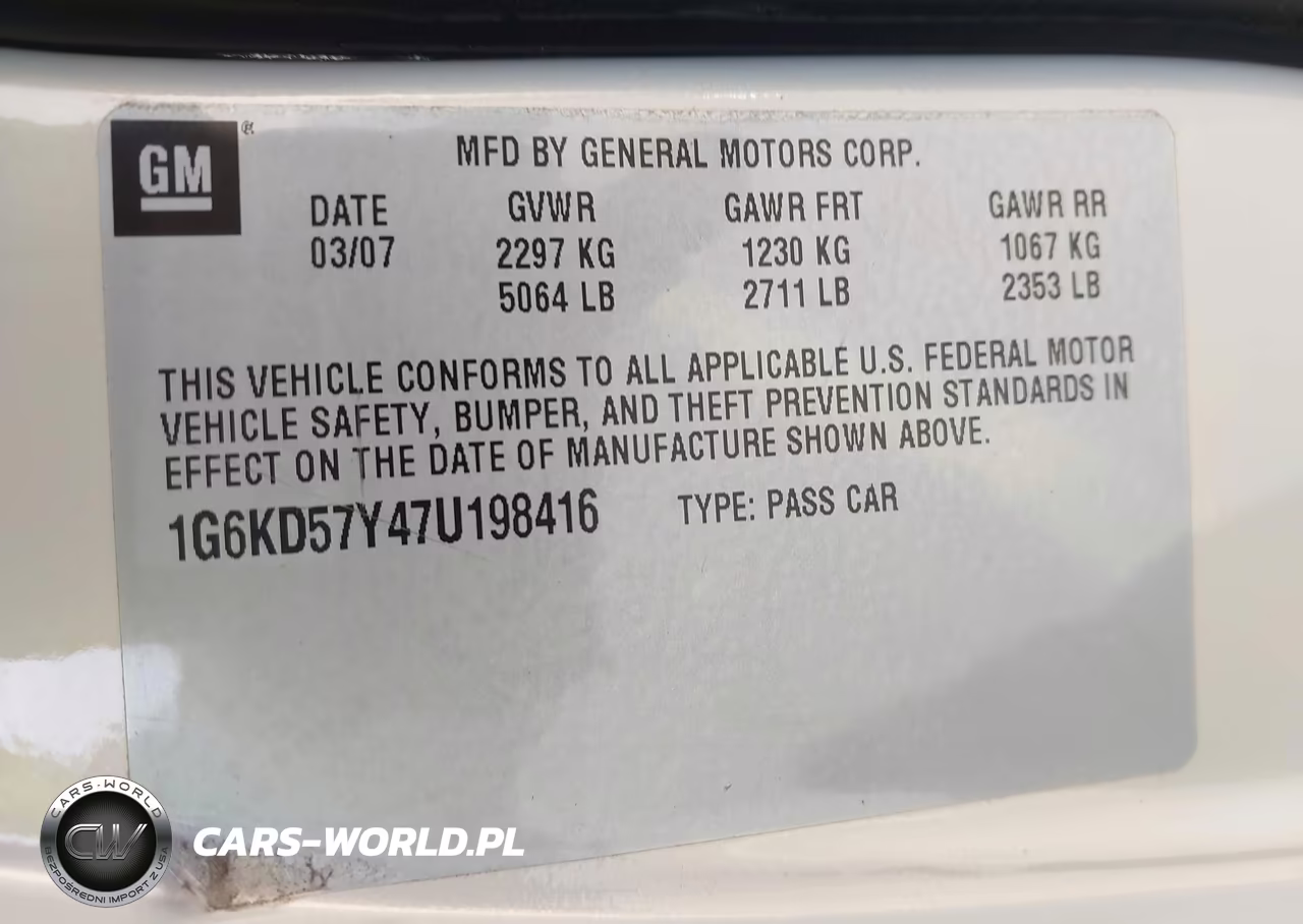 2007 Cadillac Dts Luxury I VIN:1G6KD57Y47U198416 - 9