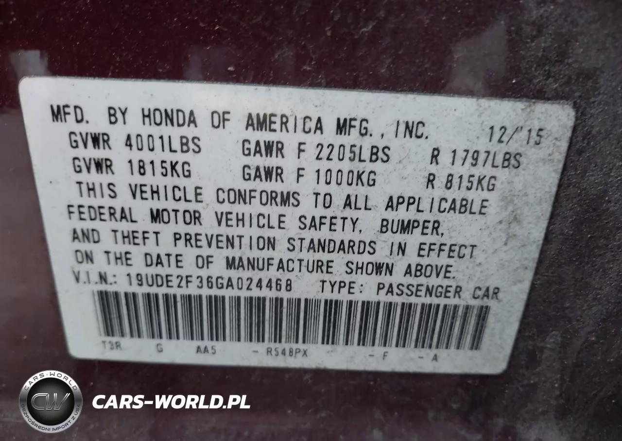 2016 Acura Ilx 2.4L-Acurawatch Plus Package VIN:19UDE2F36GA024468 - 9