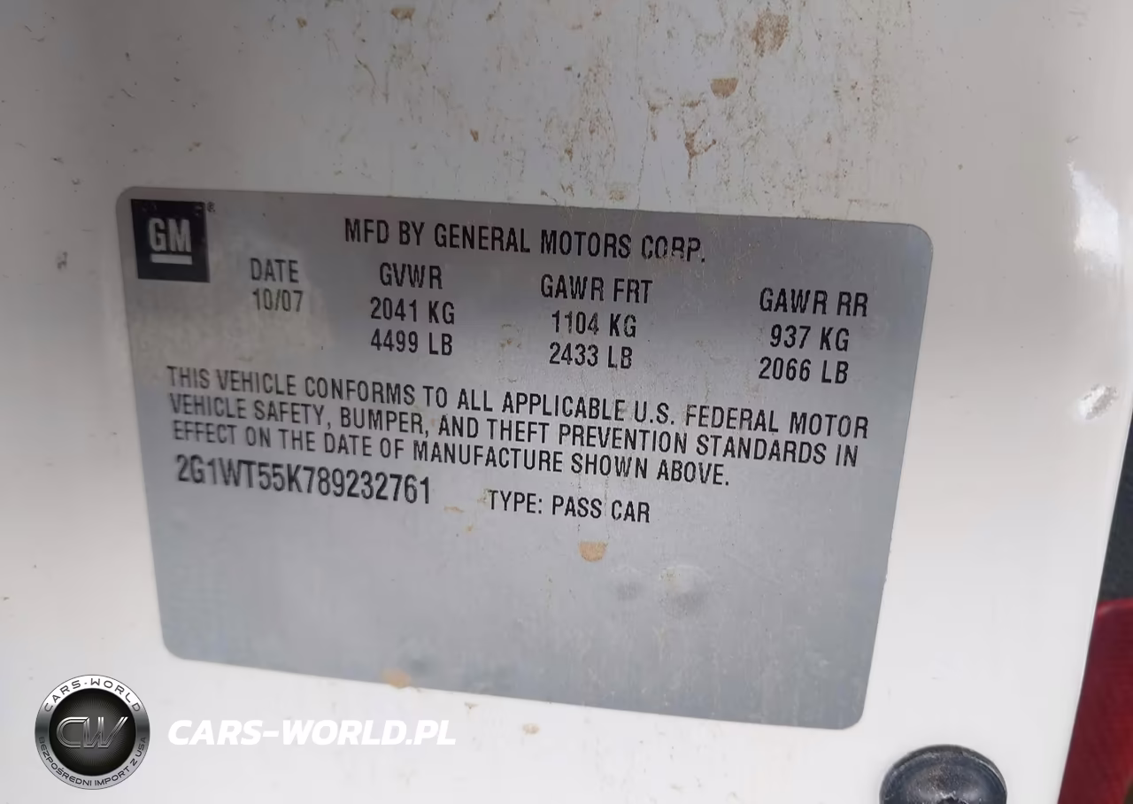 2008 Chevrolet Impala Lt VIN:2G1WT55K789232761 - 9