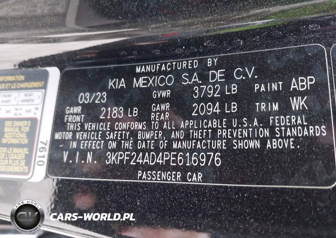 2023 Kia Forte Lxs VIN:3KPF24AD4PE616976 - 9