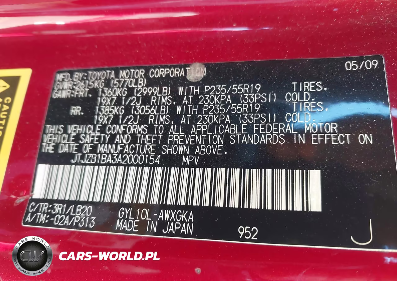 2010 Lexus Rx 450H VIN:JTJZB1BA3A2000154 - 9